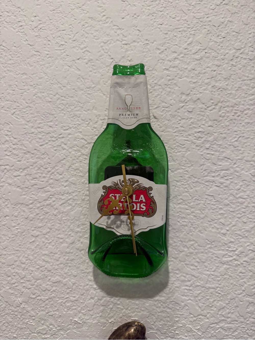 Custom Handmade Stella Artois Wall Clock